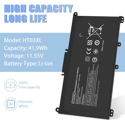 PC HT03XL Laptop Battery L11119-855  HP Pavilion 15-DA 15-DB 15-DW 15-CS 15-DY 17-by 17-CA 14-CE 14-CF 14-DF 14-DQ 14-DK Series