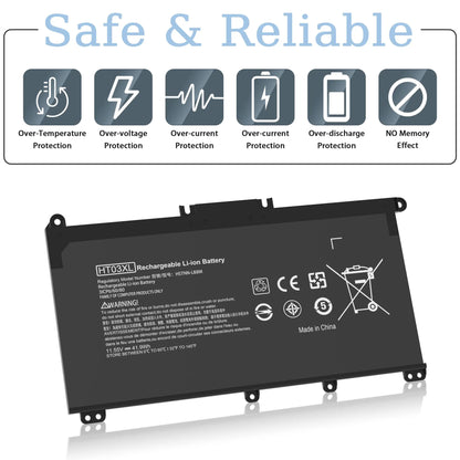 PC HT03XL Laptop Battery L11119-855  HP Pavilion 15-DA 15-DB 15-DW 15-CS 15-DY 17-by 17-CA 14-CE 14-CF 14-DF 14-DQ 14-DK Series