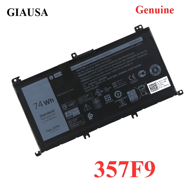 PC Genuine 357F9 Battery For Dell Inspiron 15- 7000 7559 7557 7566 7567 5576 INS15PD-1548B INS15PD-1748B INS15PD-1848B