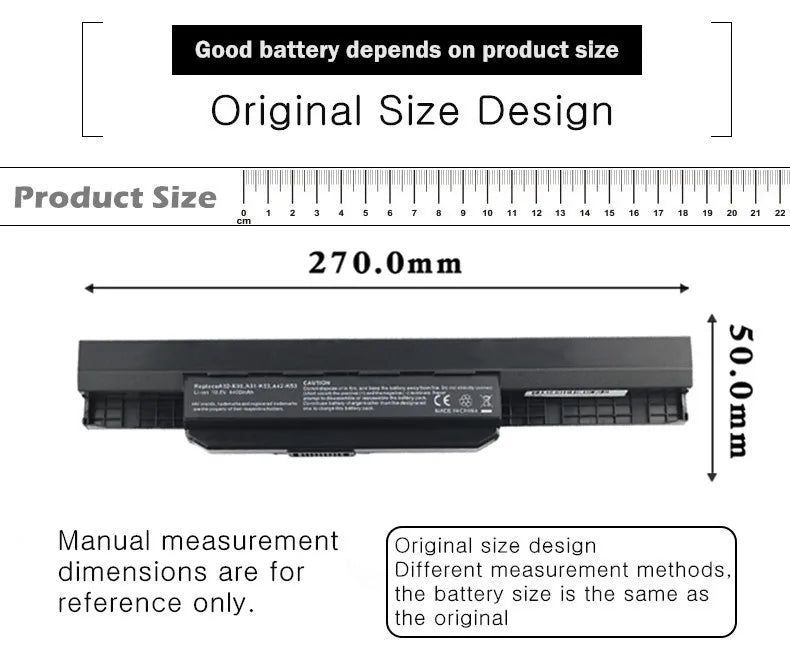 PC New A32-K53 Battery  ASUS K43 K43E K43J K43S K43SV K53 K53E K53F K53J K53S K53SV A43 A53S A53SV laptop battery