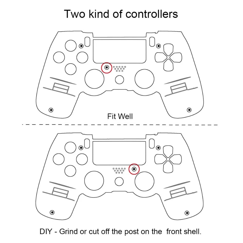 For Playstation 4 Dualshock 4 PS 4 V1 JDM 001 JDM 010 Replacement Full Housing Controller Shell Case Cover Mod Kit buttons Camo