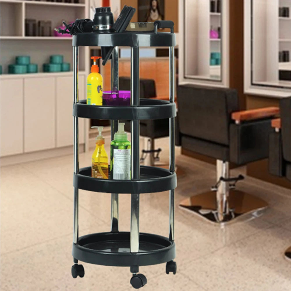 PC Hairdressing Tool Trolley Barber Shop Barber Trolley Shelves Hairdressing Trolley Hair salon Tool Trolley Beauty Nail Trolley