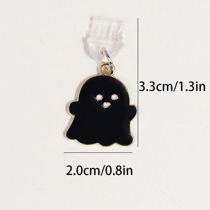 PC Halloween Cute Ghost Alloy Dustproof Plug, Dustproof Charging Port Cap Accessories Charming Phone Accessories Pendant