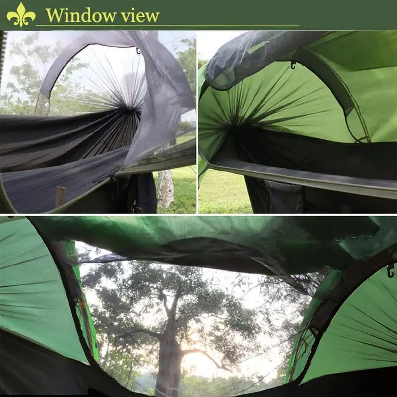 PC Hammock Tent Waterproof Backpacking Hammock 2 Person Backyard Hammock Wi