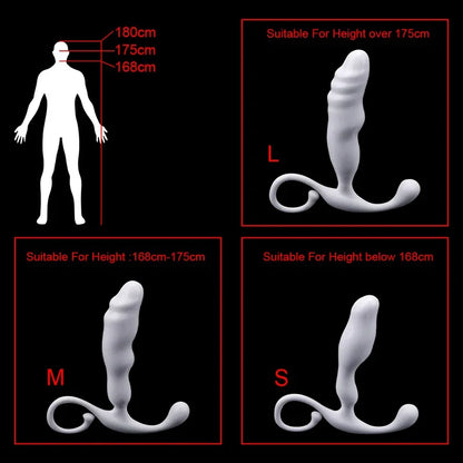 GtoozaHandheld Anal Plug Butt Plugs Dilator Hard Dildos  Women Men Prostate Massager Erotic Sex Toys Adults Games Couples Bondage