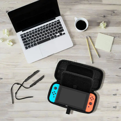 Hard Shell Carrying Bag For Nintend Switch EVA Case with 2PCS Tempered Glass Films for Nitendo Switch NS Console Game Accessory