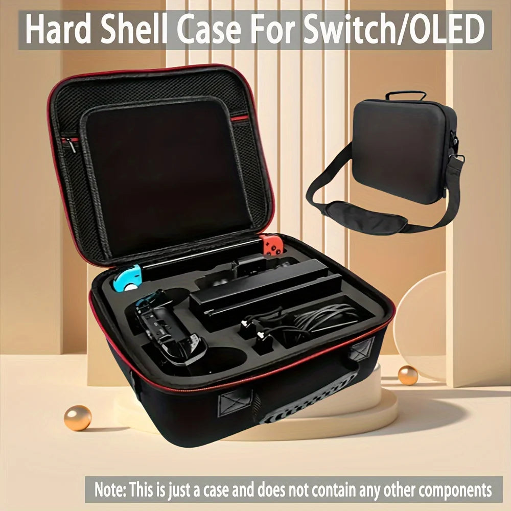 Hard Shell Carrying Bag For Switch Console & Accessories&Game console storage bag，Large Carrying Case For Switch/ OLED