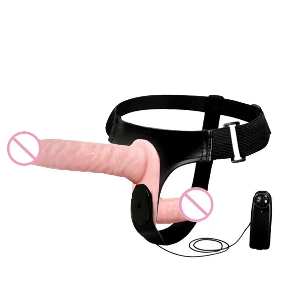 GtoozaHarness Strap-On 2 Vibration Realistic Dildos Anal G-spot Stimulation Prostate Massager Adult Sex Toys  Women Couple Lesbian gtooza.com