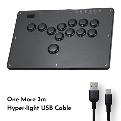 Haute42 FightStick Joystick Arcade Hitbox Button Rim Leverless Controller For PC/PS4/PS5/Switch Control Arcade Stick Controller