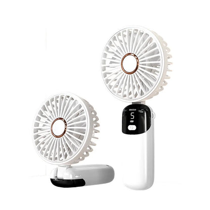 New Portable electric Handheld LED Digital Display mini Small Hand Fans Stu