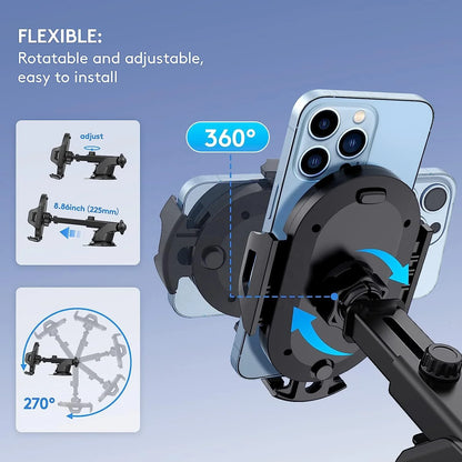 PC Hot Sales Car Multiple Mobile Mount Phone Accessories Universal Windshield Mount Dashboard Phone Holder For Iphone Smartphone