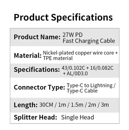 PC DEJI Silicone Type C Cable Fast Charging Type C to Type C PD For iPhone Charging Cable