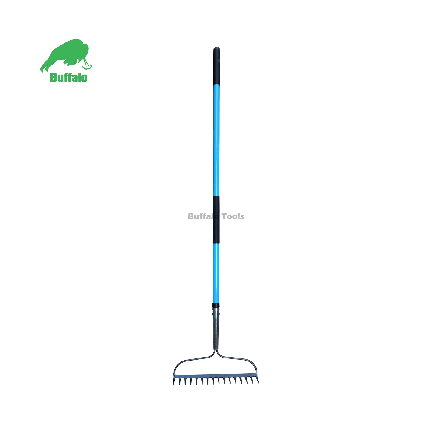 Buffalo PBR316XL High Quality 16 teeth Garden Tools Garden Lawn Leaf Rake with Fiberglass Handle