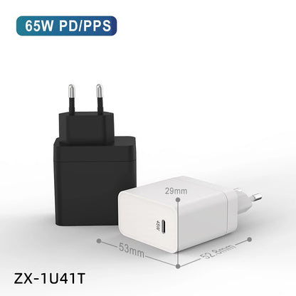 PC Factory Direct 20W 25W 30W 45W 50W 65W 100W 150W GaN PD Wall Usb Fast Mobile Phone Charger For Iphone Laptop desktop Macbook KC