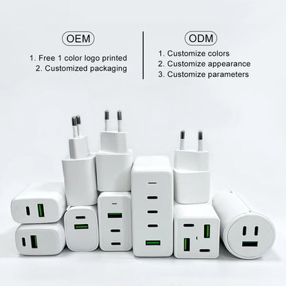 PC Factory Direct 20W 25W 30W 45W 50W 65W 100W 150W GaN PD Wall Usb Fast Mobile Phone Charger For Iphone Laptop desktop Macbook KC