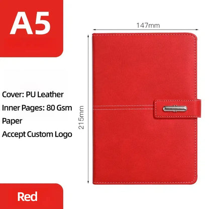 PCPromotional  Wholesale Business Luxury Customizable PU Leather A5 Noteboo