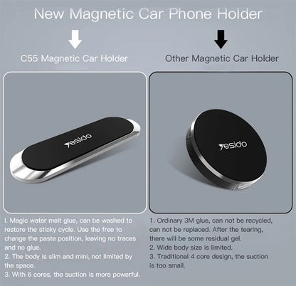 PC C55 YESIDO High Quality Universal Dashboard Magnetic Magnet Wall Mobile Car Phone Holder