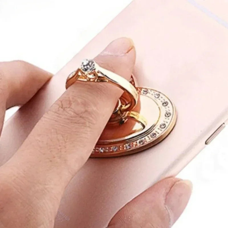 PC Heart-shaped Diamond Mobile Phone Holder  Phone Ring Holder Accessories