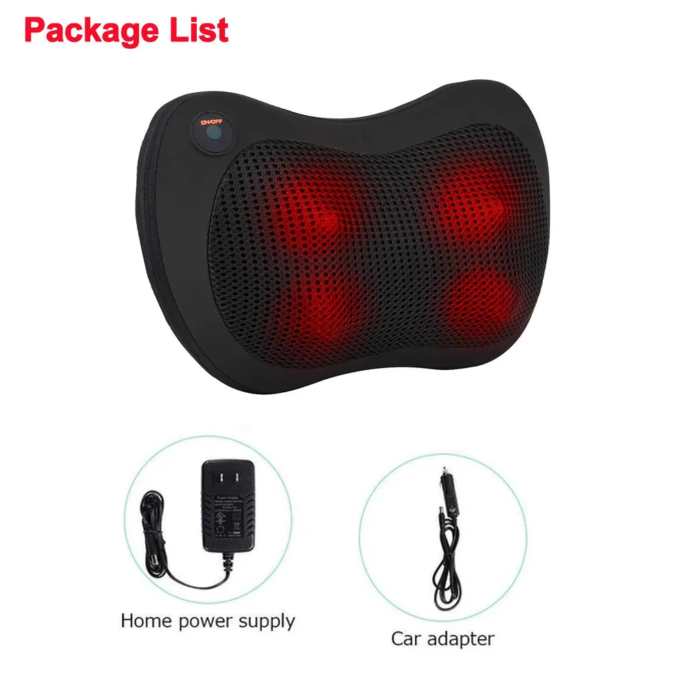 PC Heating Neck Massager 4 Head And Neck Protection Massage Pillow  Back,Sh