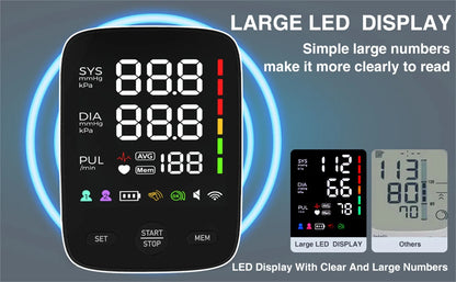 New CE MDR RoHS Approved Customized Bluetooth Upper Arm BP Machine Electric