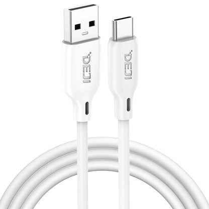 PC DEJI Silicone Type C Cable Fast Charging Type C to Type C PD For iPhone Charging Cable