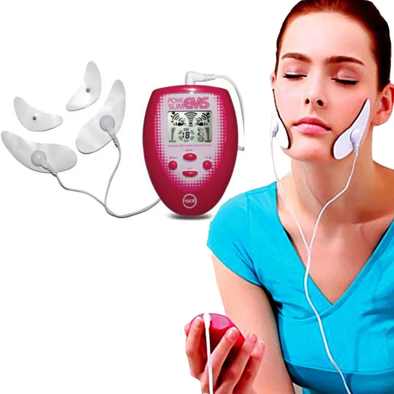 PC Slimming Tool EMS Tens Facial Lifting Jawline muscle Face Massager Elect