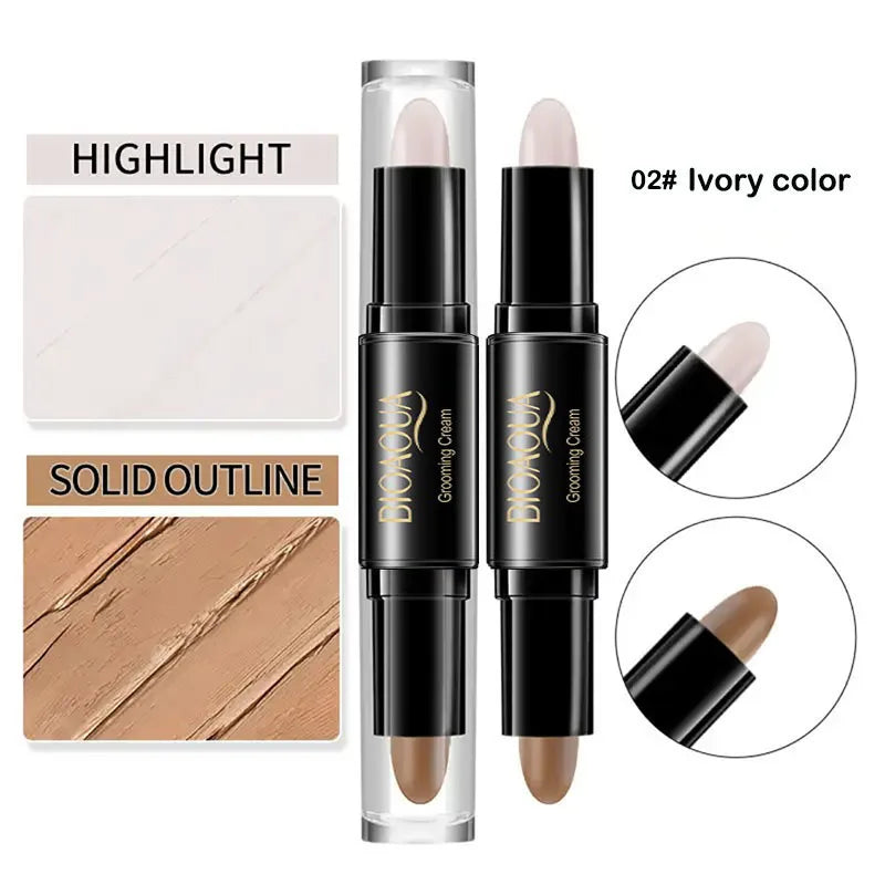 High Quality Professional Makeup Base Foundation Cream  Face Concealer Contouring  Face Bronzer Beauty Women's Cosmetics