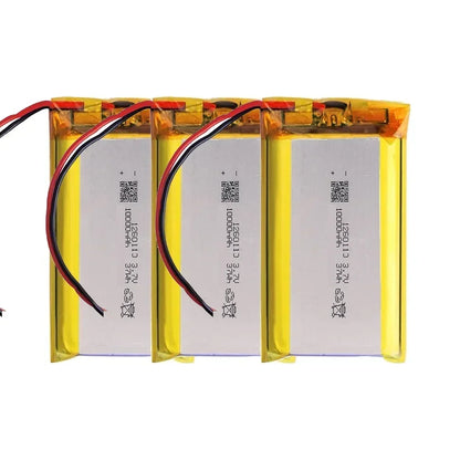 PC High Qulity 3.7V 10000mAh 1260110 Rechargeable Polymer Batteries Lipo Li-Po  Toy Power Bank GPS Laptop Camping Lights Diy