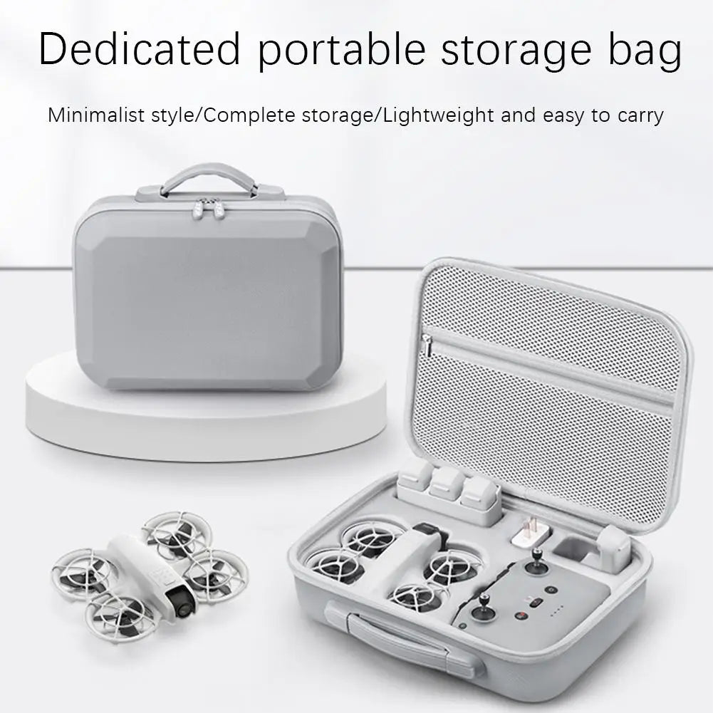 High-end Carrying Case For DJI Neo Drone Accessories Storage Bag All-in-One PU Portable Handbag Travel Shoulder Bag