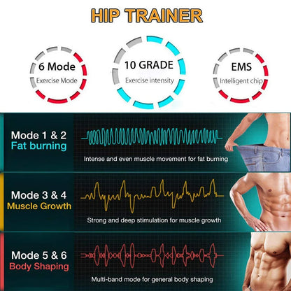 PC Hip Trainer EMS Lifting Buttock Muscle Electric Stimulator Integrated Fi