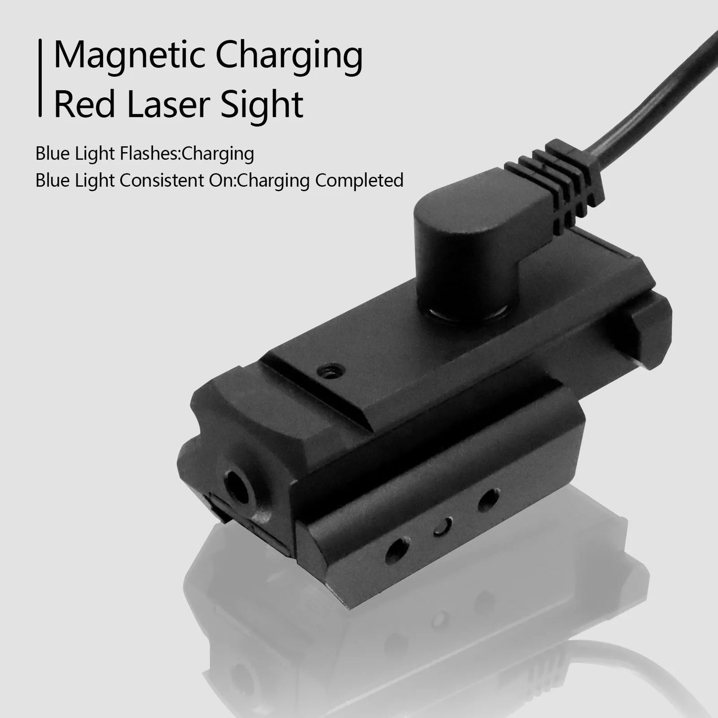 Hisecome Monochrome Laser Sight，Rugged, Compact And Shockproof, EasyTo Carry, With Built-In Battery And Magnetic Charge