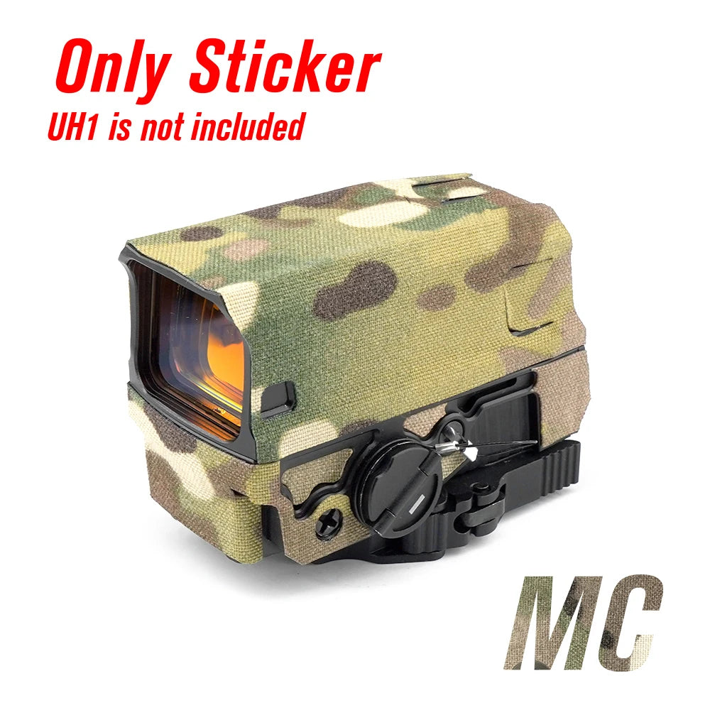 Holografica Red Dot Sight Wrap Protection Camouflage Sticker Black MC/MC Only Sticker For UH1RDS Sight