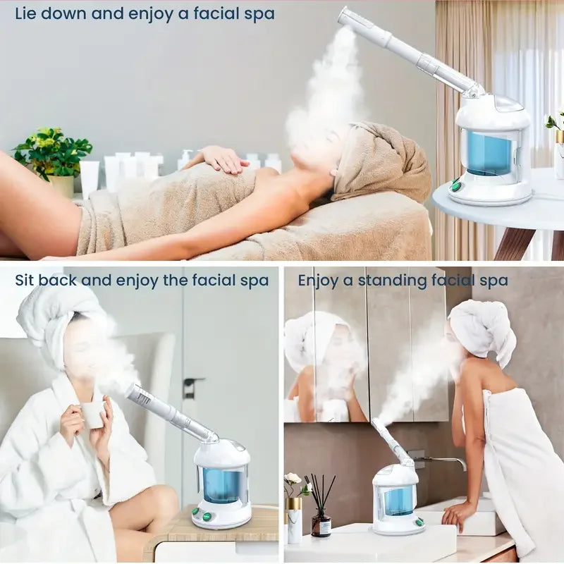 PC Hot Sale Facial Steamer Humidifier and Ionic Facial Sauna  Deep Hydration Moisturizing Skin Care Tool  Salon or Home Use