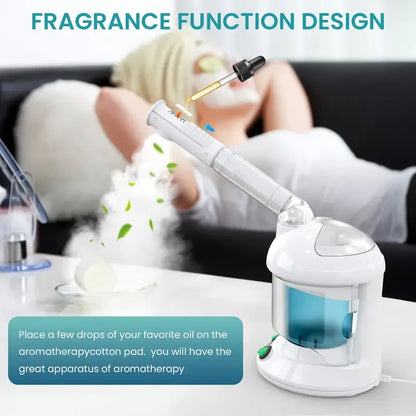 PC Hot Sale Facial Steamer Humidifier and Ionic Facial Sauna  Deep Hydration Moisturizing Skin Care Tool  Salon or Home Use