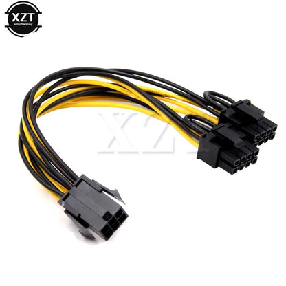 PCHot Selling 6-pin PCI Express to 2 x PCIe 8 (6+2) pin Motherboard Graphic