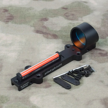 Hunting 1x28 Red Dot Sight Light Weight Scope Fit Shotguns Rib Rail Red and Green Fiber Shooting Holographic Sight For 11mm Rail