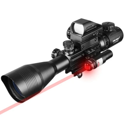 Hunting Airsofts Riflescope 4-12X50 EG 3 in 1 Tactical Air Gun Red Green Dot Laser Sight Scope Holographic Optics Rifle Scope