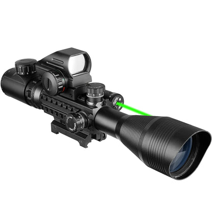 Hunting Airsofts Riflescope 4-12X50 EG 3 in 1 Tactical Air Gun Red Green Dot Laser Sight Scope Holographic Optics Rifle Scope