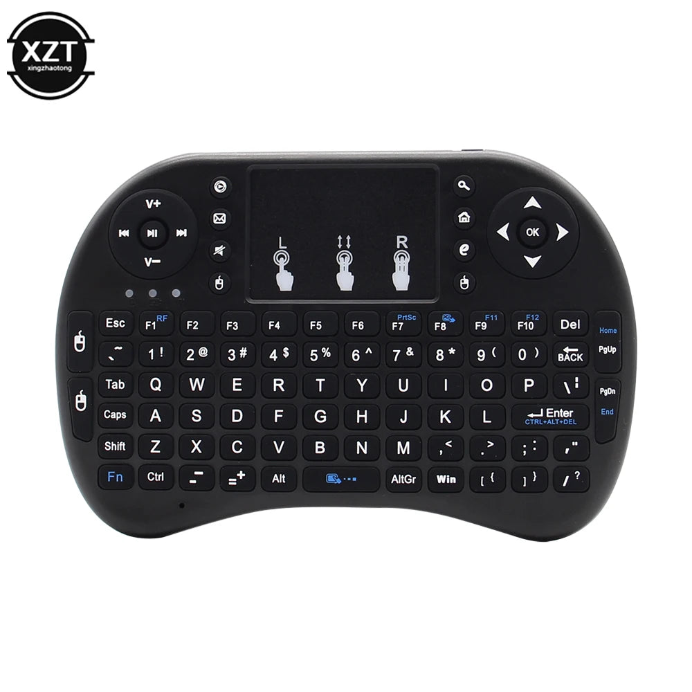 PCI8 Backlit Mini Wireless Keyboard English Russian Spanish Portuguese 2.4G