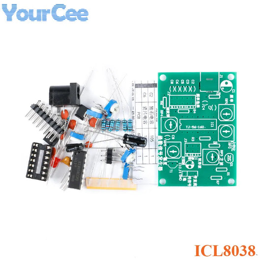 ICL8038 DIY Function Signal Generator Kit Set Multi-channel Waveform Generator Electronic Production Practice 12-24v 50-200KHZ