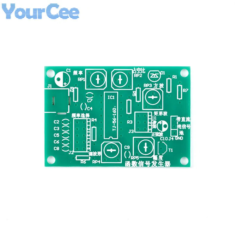 ICL8038 DIY Function Signal Generator Kit Set Multi-channel Waveform Generator Electronic Production Practice 12-24v 50-200KHZ