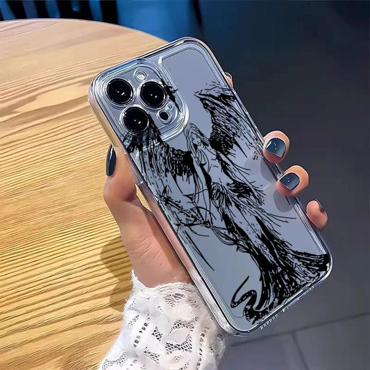 PC INS Style Space Angel Girl Clear Phone Case For Xiaomi Redmi 14C 13C 12C Note 14 13 12 11 10 Pro Plus 10S 11S 12S 4G 5G Cover