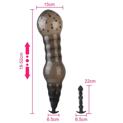 GtoozaInflatable 14cm Anal Beads  Women Vaginal Dilator Men Butt Plug Expander 18-52cm Big Dildos Female Masturbator Sex Toys Adult