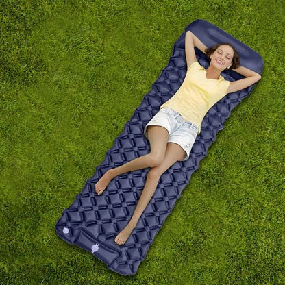 PC Inflatable Camping Pad Waterproof Camping Mattress Blow Up Sleep Pad Cam