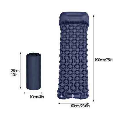 PC Inflatable Camping Pad Waterproof Camping Mattress Blow Up Sleep Pad Cam