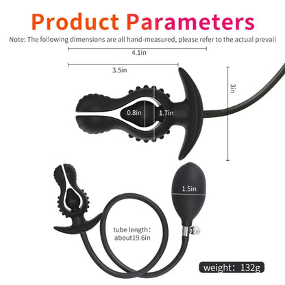 Inflatable  No  Prostate Massager Vaginal Dilator G Spot Expansion Stimulator Adult Anal Sex Toys gtooza.com