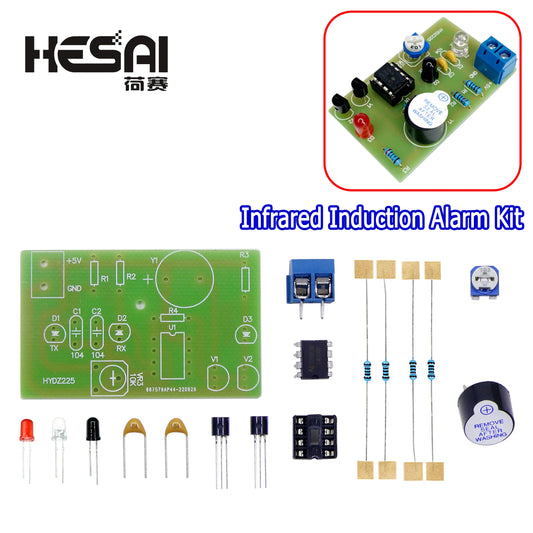 Infrared Induction Alarm Kit Electronic Circuit Welding Product Process Assembly Teaching Practice DIY