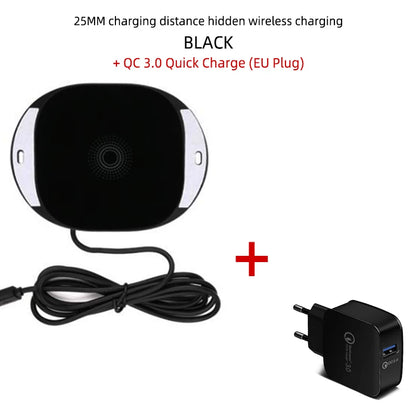 Chargeur sans fil PCInvisible True Wireless Charger Base de chargement sans fil longue distance 25 mm