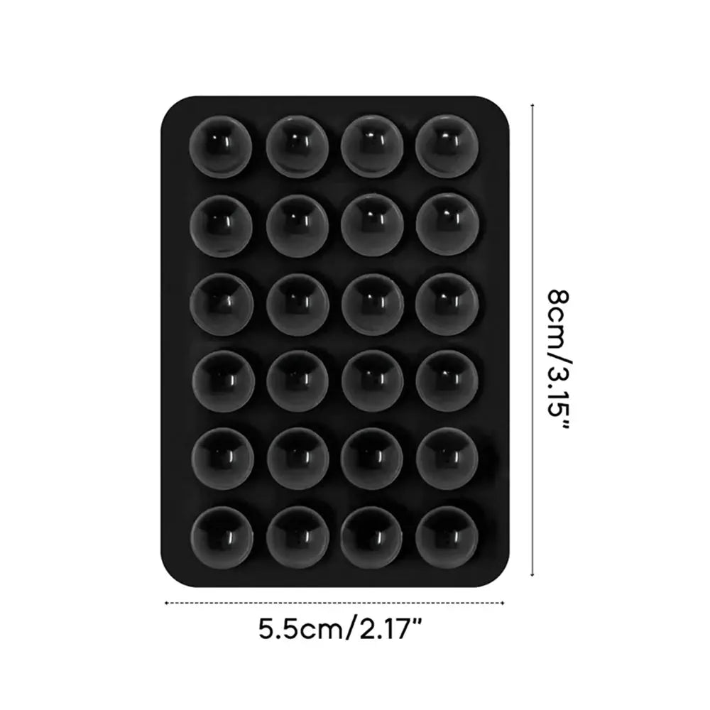 PC JCD Thickened Silicone Suction Cup 24 Square Suction Cups Mobile Phone Tablet Luggage Suction Cup Universal Charger Leather Case