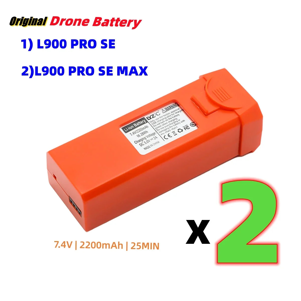 JHD LYZRC L900 PRO SE Batteries Original LYZRC Accessories  L900 PRO MAX Drone Battery Wholesale